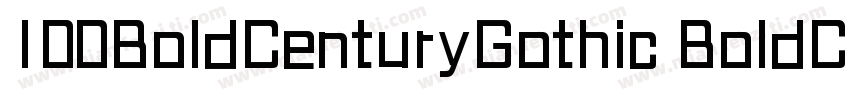 100BoldCenturyGothic BoldCenturyGot字体转换